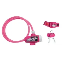 FORCE zámek dětský 80cm/8mm růžový obr.[1]