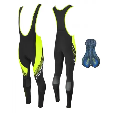Kalhoty FORCE F58 se šráky a vložkou | černo-fluo obr.[1]