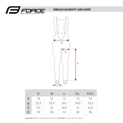 Kalhoty Force BRISK LADY s vložkou | černo-červené obr.[4]