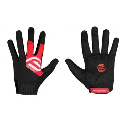 Rukavice FORCE MTB POWER | černo-červené obr.[1]