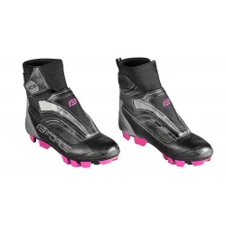 Tretry zimní FORCE MTB ICE21 LADY | černo-růžové obr.[1]