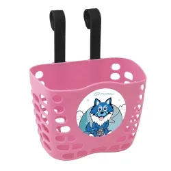 Koš Force na řídítka dětský | růžový obr.[2]