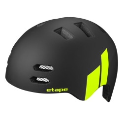 Etape dětská cyklistická přilba BUDDY | černá/žlutá fluo mat obr.[1]