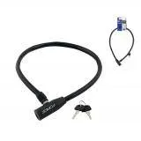 Zámek na kolo Klíčkový 70cm/8mm černý