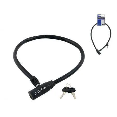 Zámek na kolo Klíčkový 70cm/8mm černý