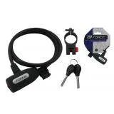 Zámek spirála 120cm/8mm + držák