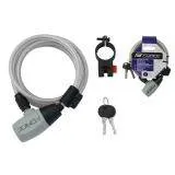 Zámek FORCE spirálový s držákem 185cm/ 8mm | bílá